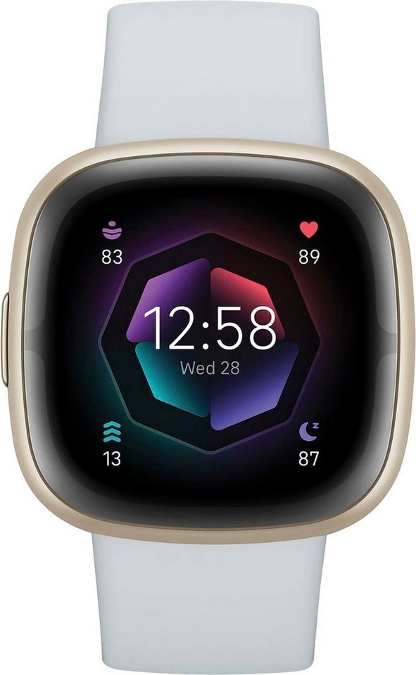 Fitbit Sense 2 in blau | Smartwatch | EDA-SENSOR FÜR STRESSMANAGEMENT | EKG-FUNKTION | AKKU FÜR 6+ TAGE & SCHNELLES LADEN | 40+ TRAININGSMODI 
