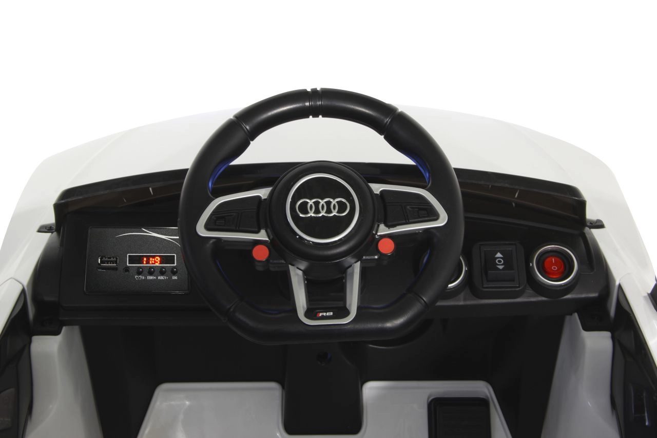 Jamara Ride-on Car Audi R8 Spyder V10|Kinder-Auto|Elektroauto|Weiss