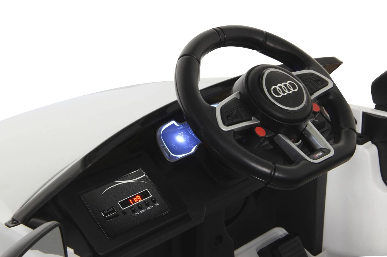 Jamara Ride-on Car Audi R8 Spyder V10|Kinder-Auto|Elektroauto|Weiss