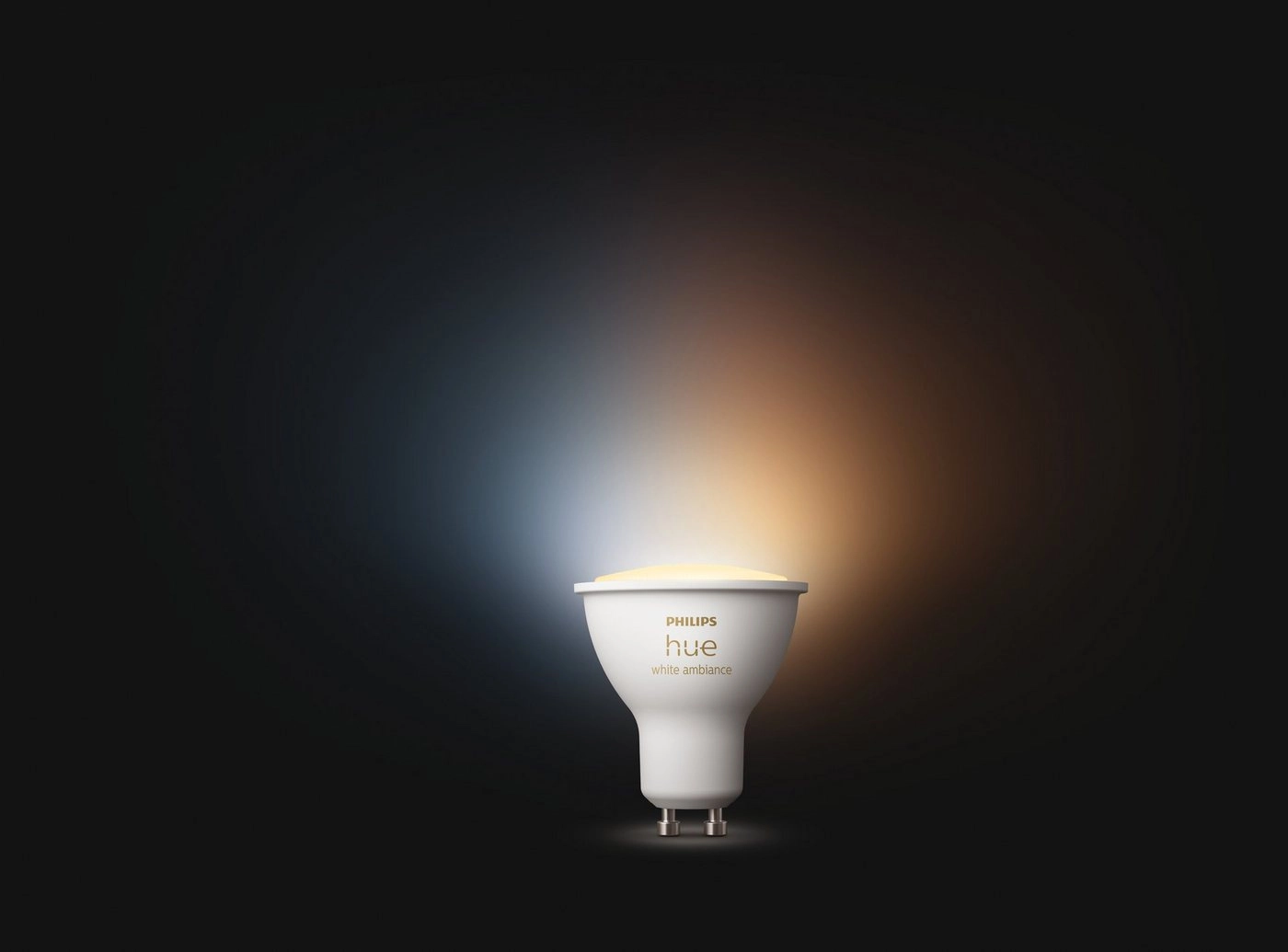 Philips Hue White ambience Einzelpack GU10|Intelligente Glühbirne|Weiß|Bluetooth/Zigbee|LED|GU10|Kühles Tageslicht