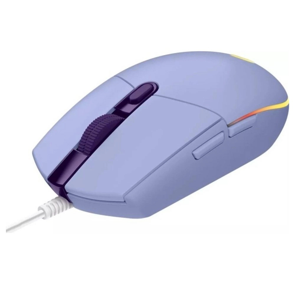 Logitech Gaming Mouse G203 LIGHTSYNC|Maus|optisch|6 Tasten|kabelgebunden|USB|fliederfarben