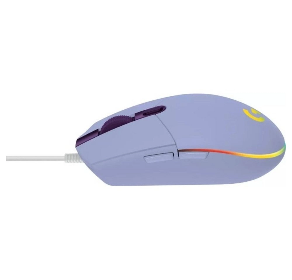 Logitech Gaming Mouse G203 LIGHTSYNC|Maus|optisch|6 Tasten|kabelgebunden|USB|fliederfarben