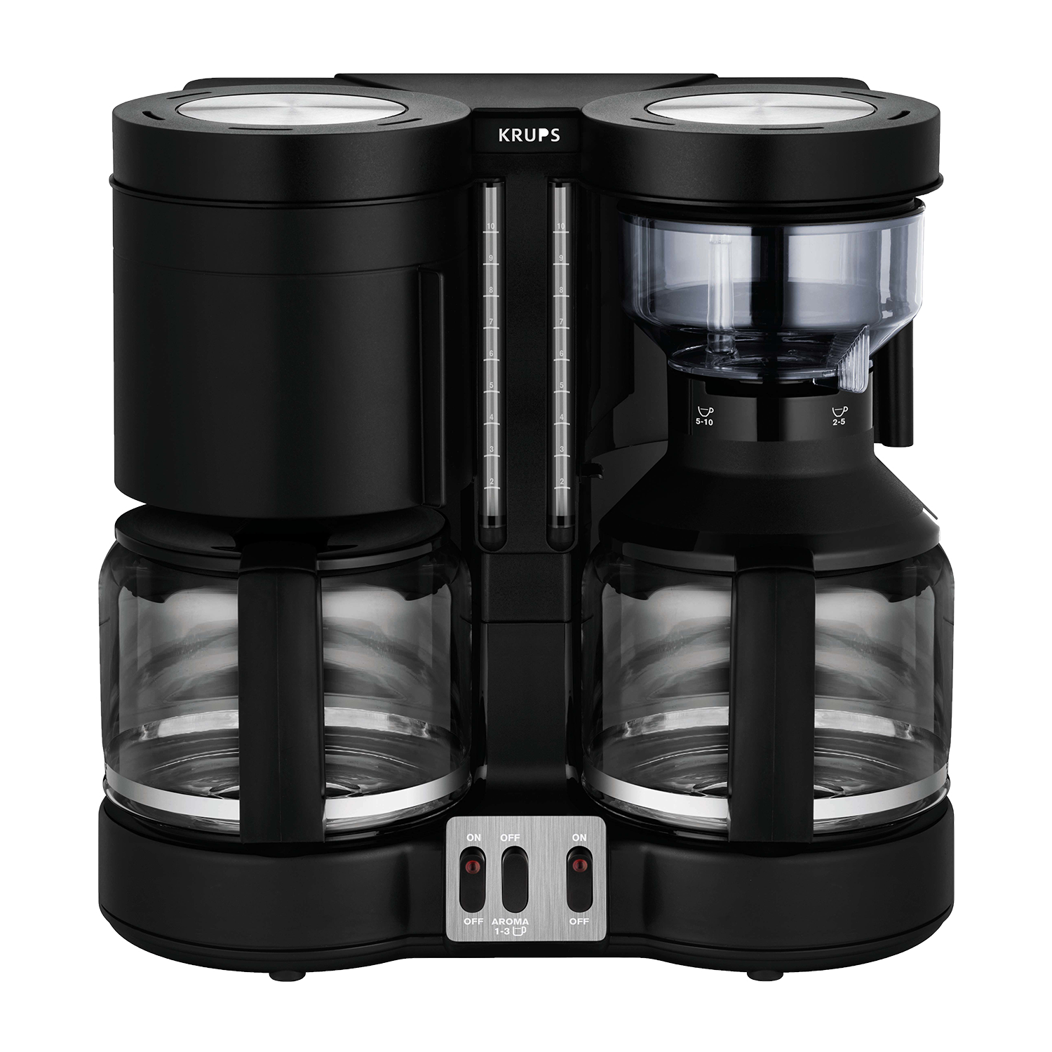 Krups KM8508 DuothekPlus | Kaffee und Teemaschine | Kombiautomat | 2x10 Tassen | Teamatik-Filter | Aromaverschlussdeckel | Automatische Abschaltung 