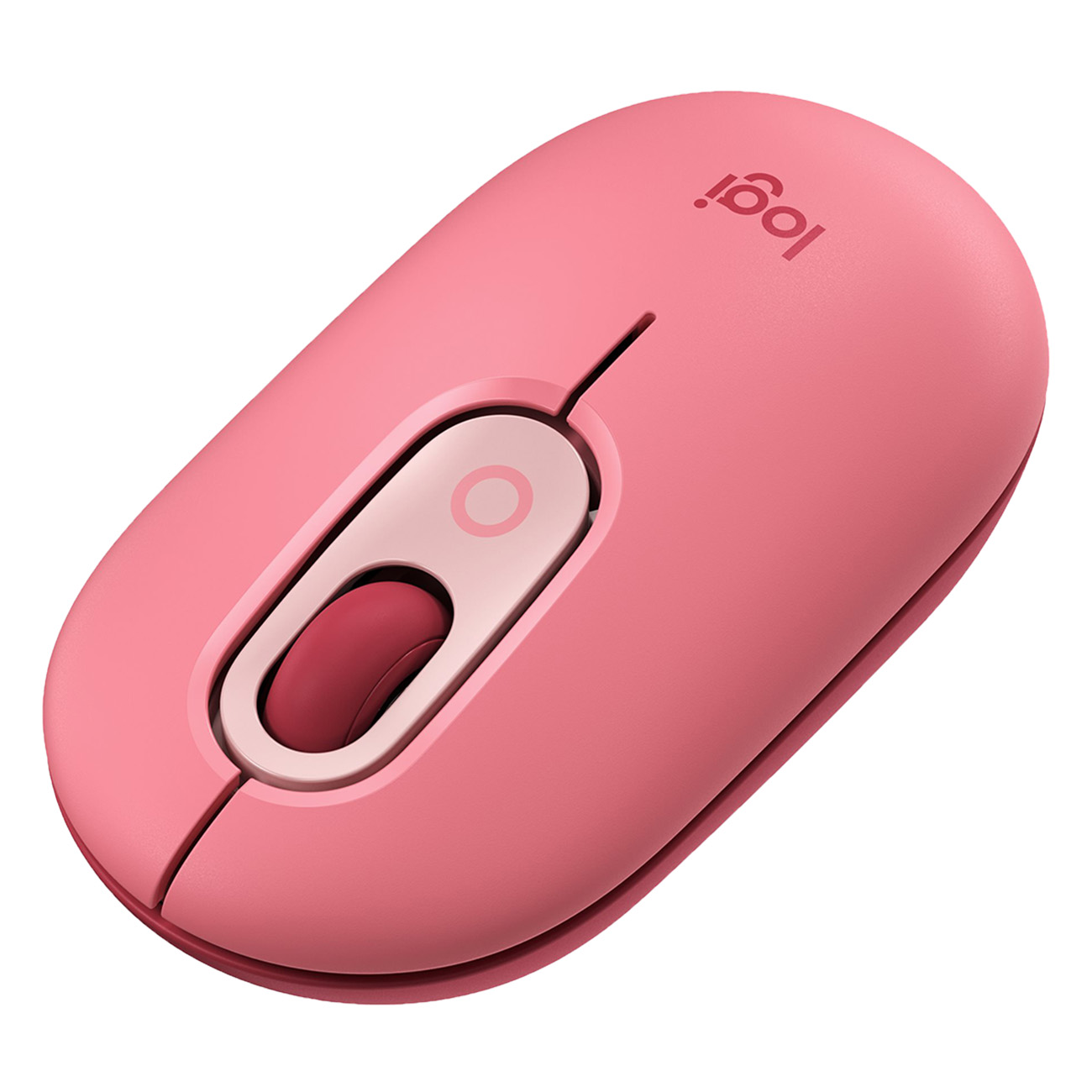 Logitech POP Mouse | Bluetooth Maus | 4 Tasten | Kabellos | 4000 DPI Auflösung | Bis zu 24 Monate Betriebszeit | Bis zu 10 Meter Betriebsabstand | Koralle