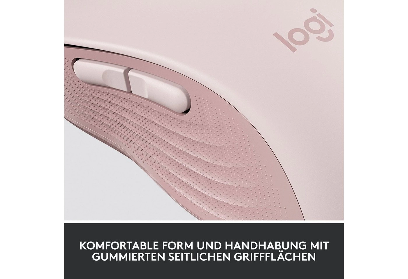 Logitech Signature M650 L | Bluetooth Maus | SmartWheel-Bildlauf | Anpassbare Seitentasten | Bis zu 24 Monate Batterielaufzeit | Kabellose Maus | Rose