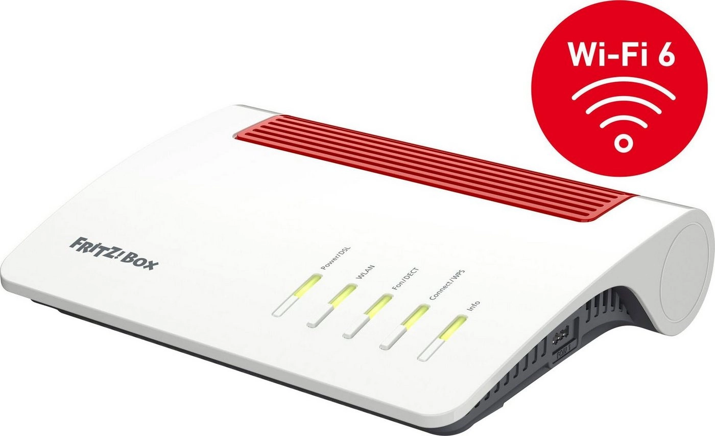 AVM FRITZ!Box 7590 AX | Wireless Router | Highspeed mit Wi-Fi 6 | Intelligentes WLAN Mesh für das Heimnetz | Für alle DSL-Anschlüsse bis 300 MBit/s