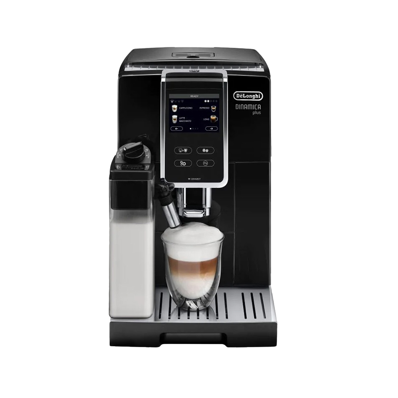 Delonghi ECAM 370.85.B Dinamica Plus | Automatische Kaffeemaschine mit Cappuccinatore | LatteCrema System | Kaffevollautomat | 300g Kaffebohnenbehälter