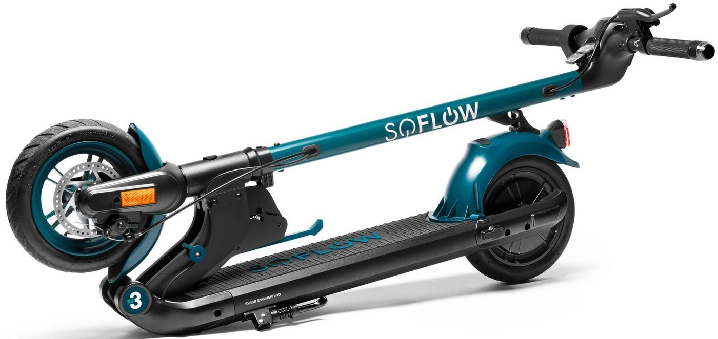 SoFlow - SO3 E-Scooter 7.8 AH Gen 2 mit Blinker | 25 - 30 km Reichweite | 20 km/h max. Geschwindigkeit | E-Scooter mit dt. Straßenzulassung | 18° Steigung