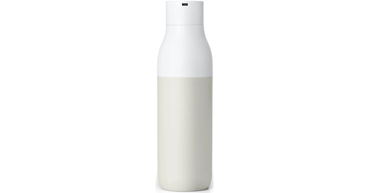 LARQ Bottle 500ml Granite White | Wasseraufbereitungstrinkflasche | Reines Wasser in 60 Sekunden | Hält das Wasser 24 Stunden lang kalt | intelligente Selbstreinigung