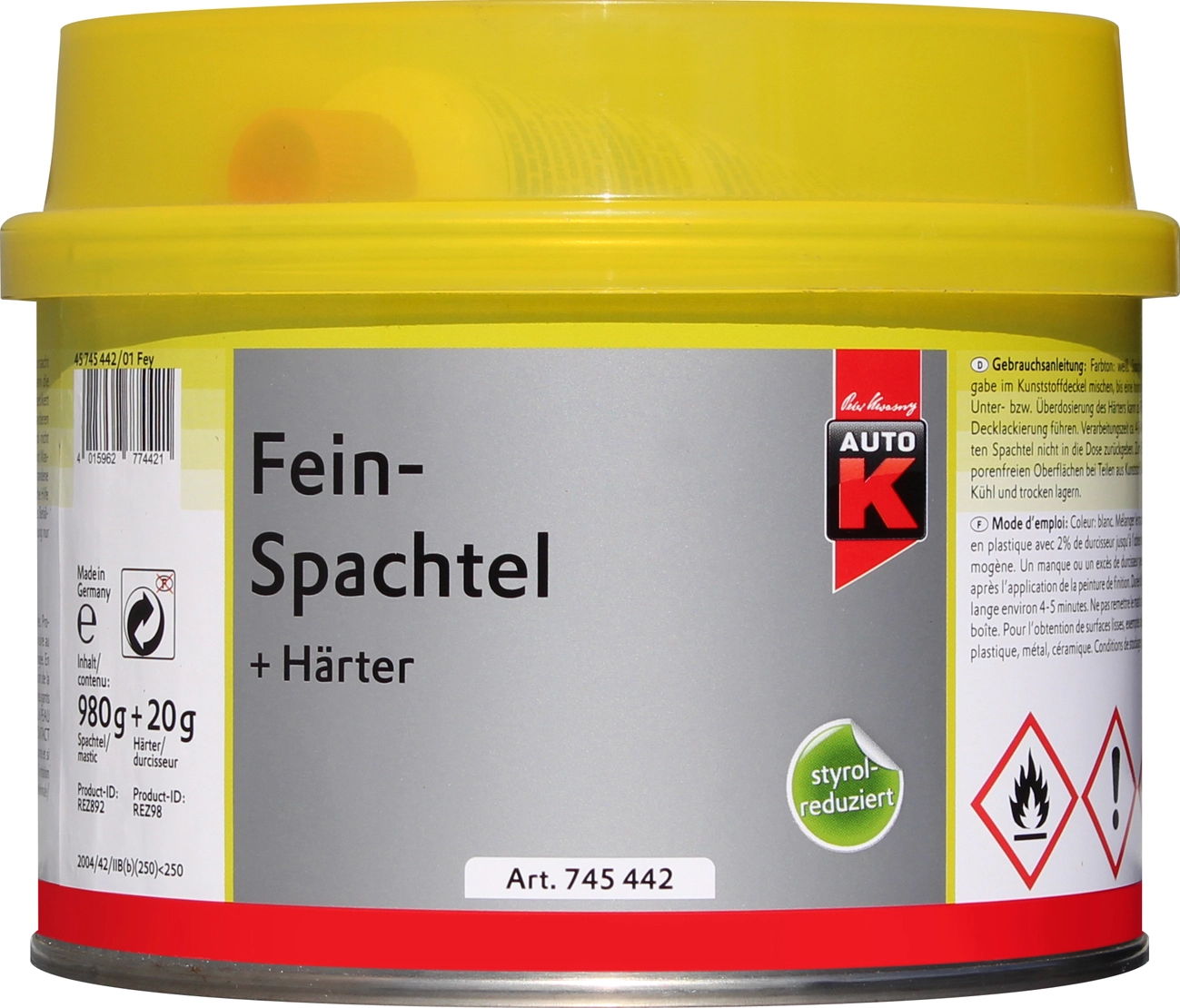 Auto-K FEINSPACHTEL 1000G