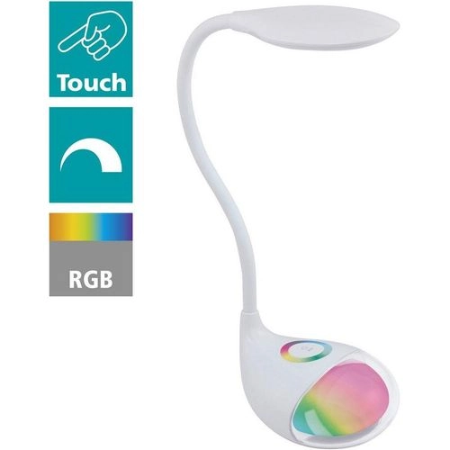 LED-RGB-Tischleuchte m.Touch weiss Cabado 1