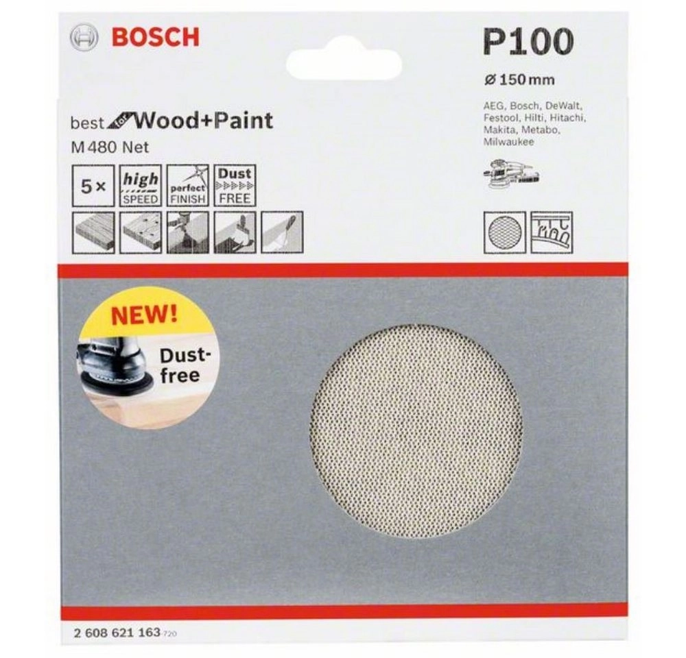 Schleifblatt M480 Net  Best für Holz und Paint 150 mm K 100