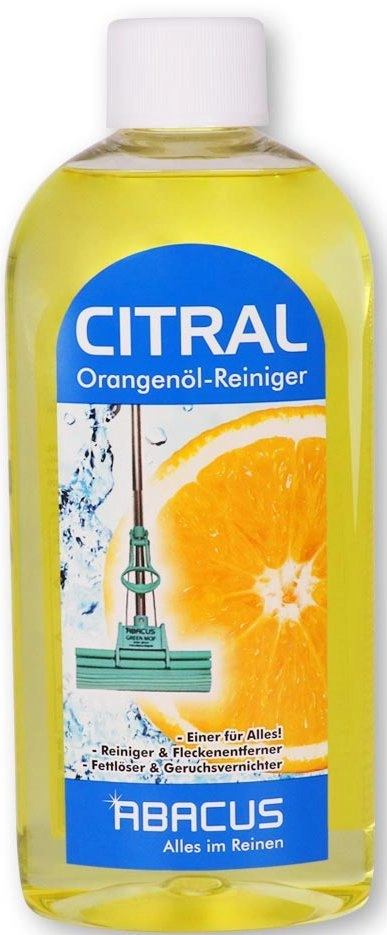 ABACUS »Citral« Flüssigreiniger (Orangenreiniger, Fleckenentferner, Geruchsvernichter, 1x 500 ml Citral, für strahlende Sauberkeit)