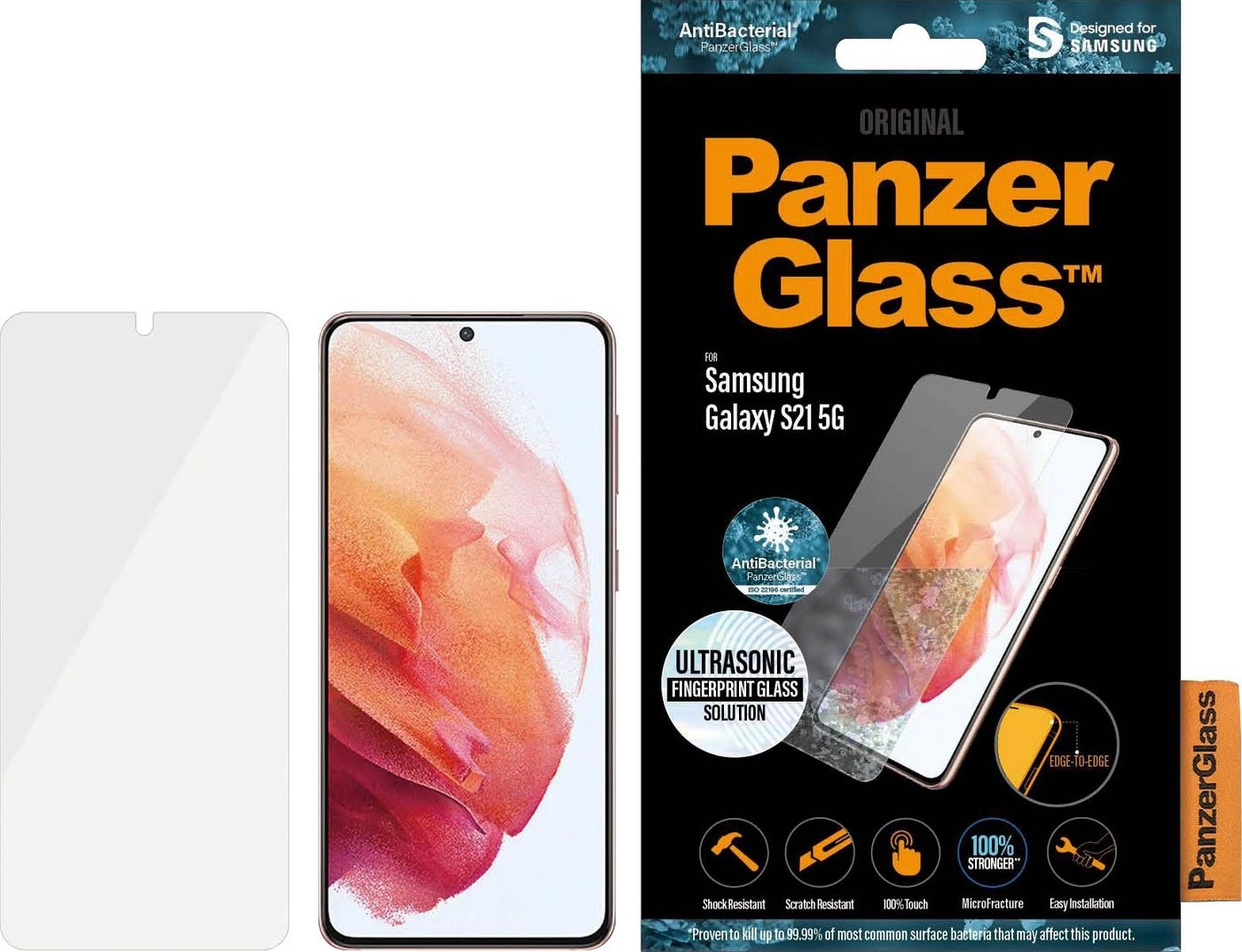 PanzerGlass »7269« für Galaxy S21 5G, Displayschutzfolie