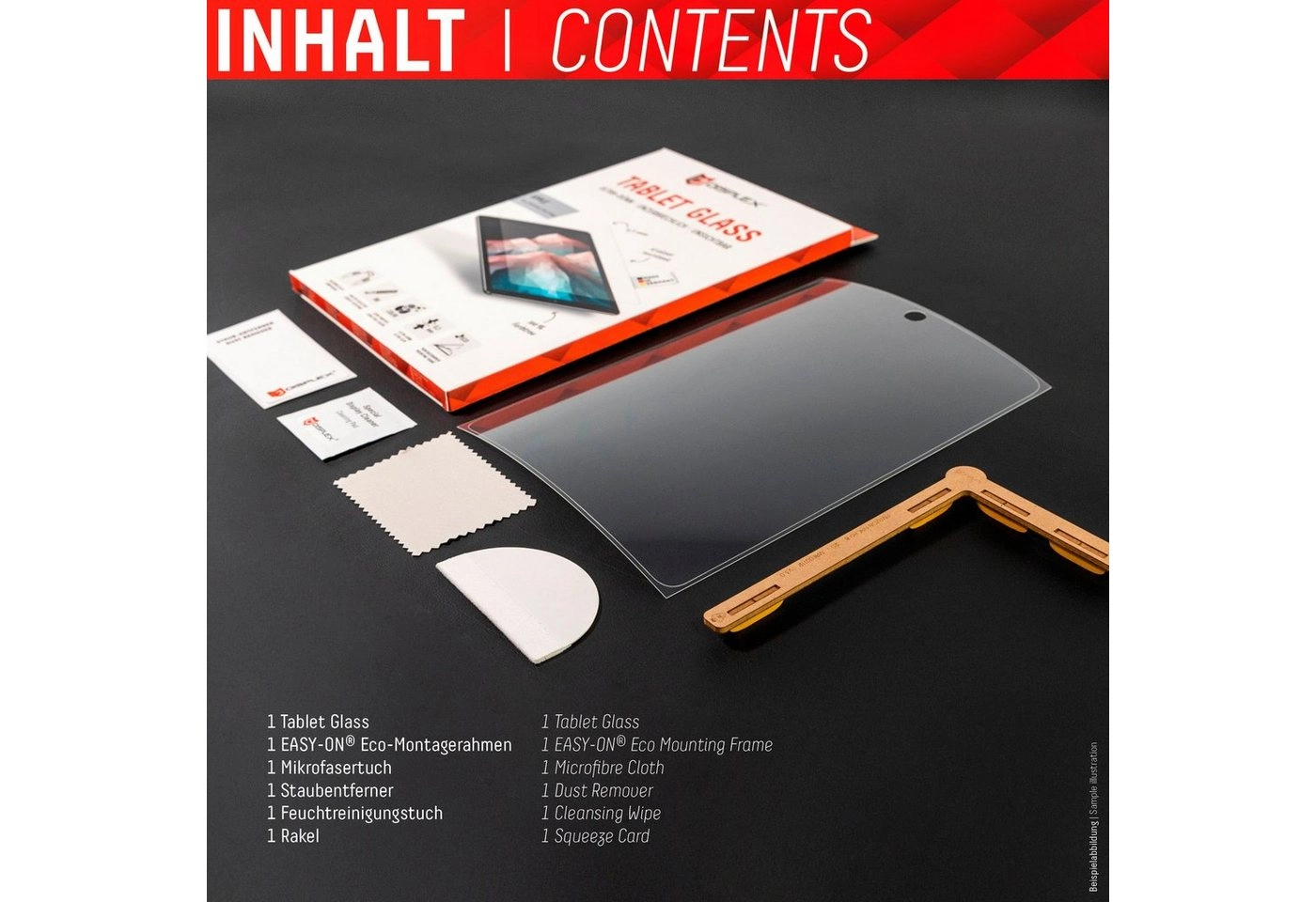 Displex »Tablet Glass Samsung Galaxy Tab S7+/S7 FE« für Samsung Galaxy Tab S7+/S7 FE, Displayschutzfolie