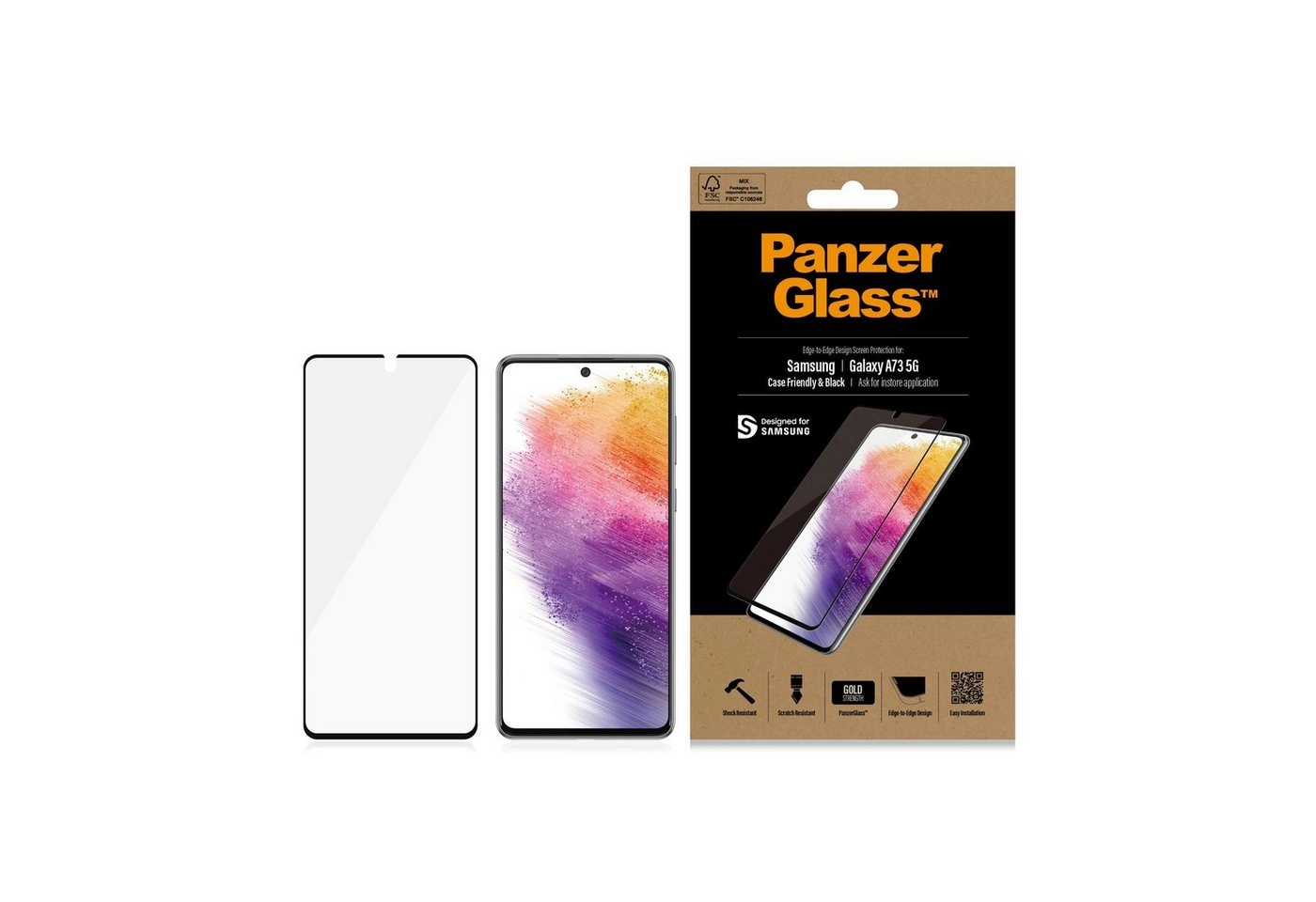 PanzerGlass »Displayschutzglass E2E - Samsung Galaxy A73 5G«, Displayschutzglas