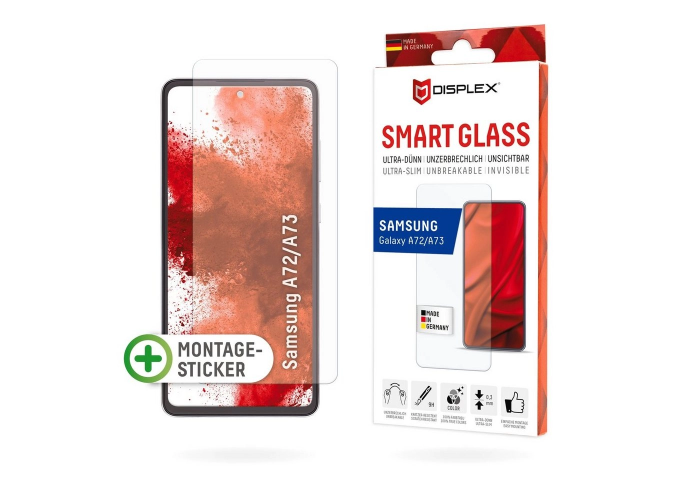 Displex »Smart Glass - Samsung Galaxy A72/A73«, Displayschutzglas