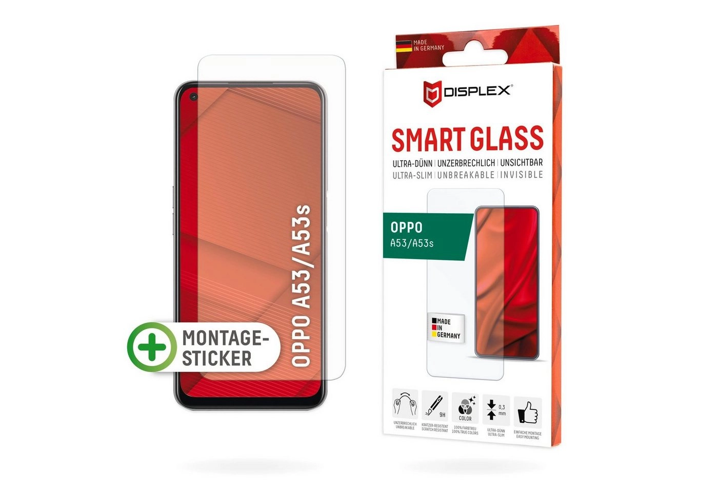 Displex »Smart Glass - Oppo A53/A53s«, Displayschutzglas