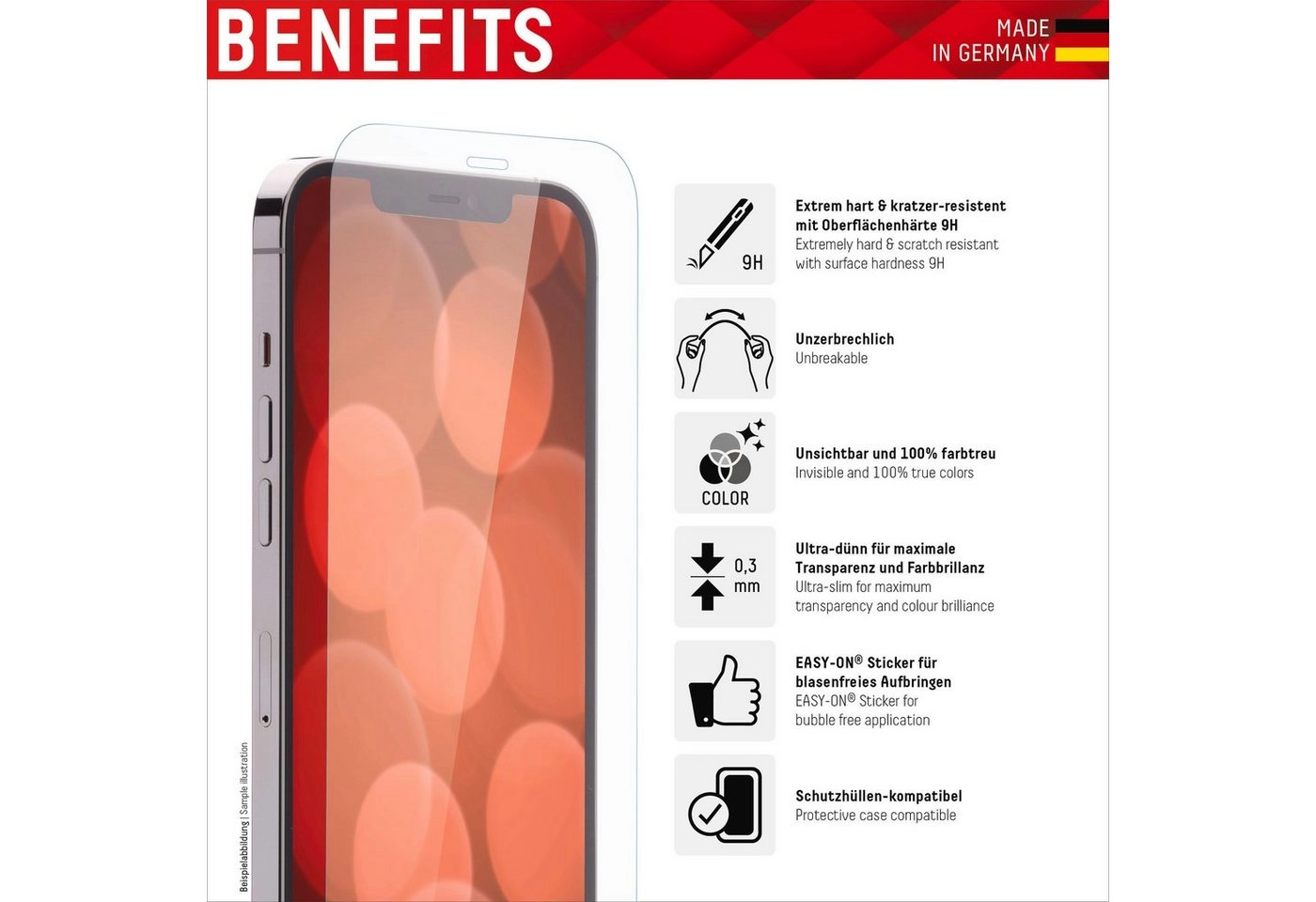 Displex »Smart Glass - Apple iPhone X/XS/11 Pro«, Displayschutzglas