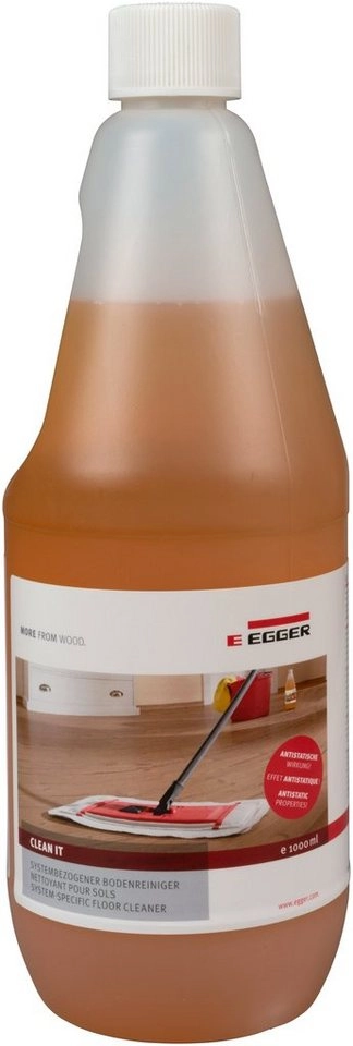 EGGER »Clean-it« Bodenpflegemittel (1 St), 1 Liter Bodenreiniger Konzentrat mit Pfirsichgeruch