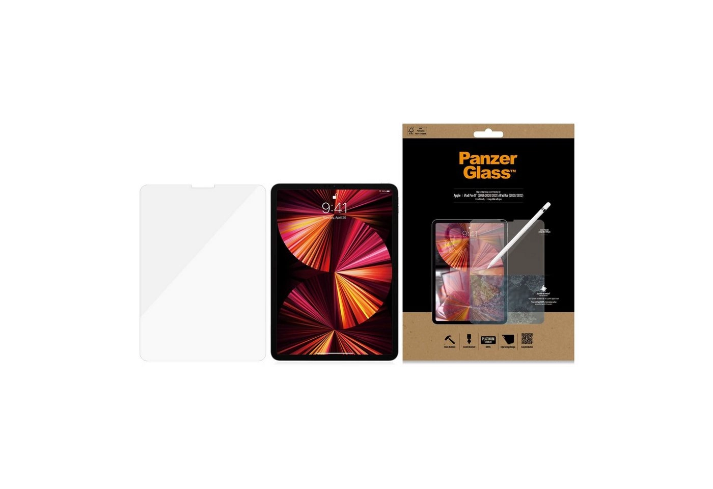 PanzerGlass »Bildschirmschutz für iPad Pro 11" (2018/2020/2021) und iPad Air (2020)« für Apple iPad Pro 11" (2018/2020/2021), Apple iPad Air (2020), Displayschutzfolie