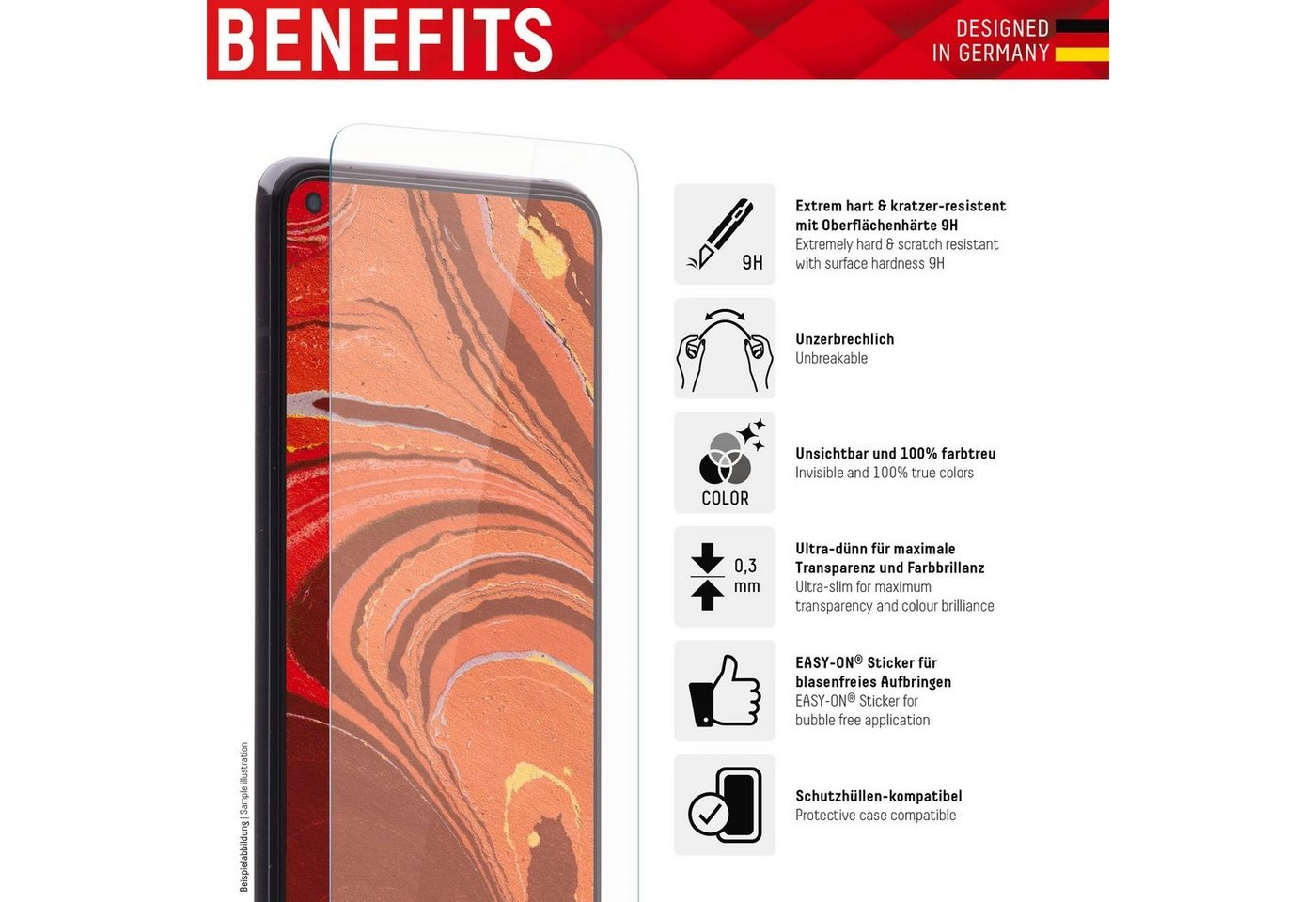 Displex »Smart Glass - Xiaomi Redmi 10(22)/Note 10 5G«, Displayschutzglas