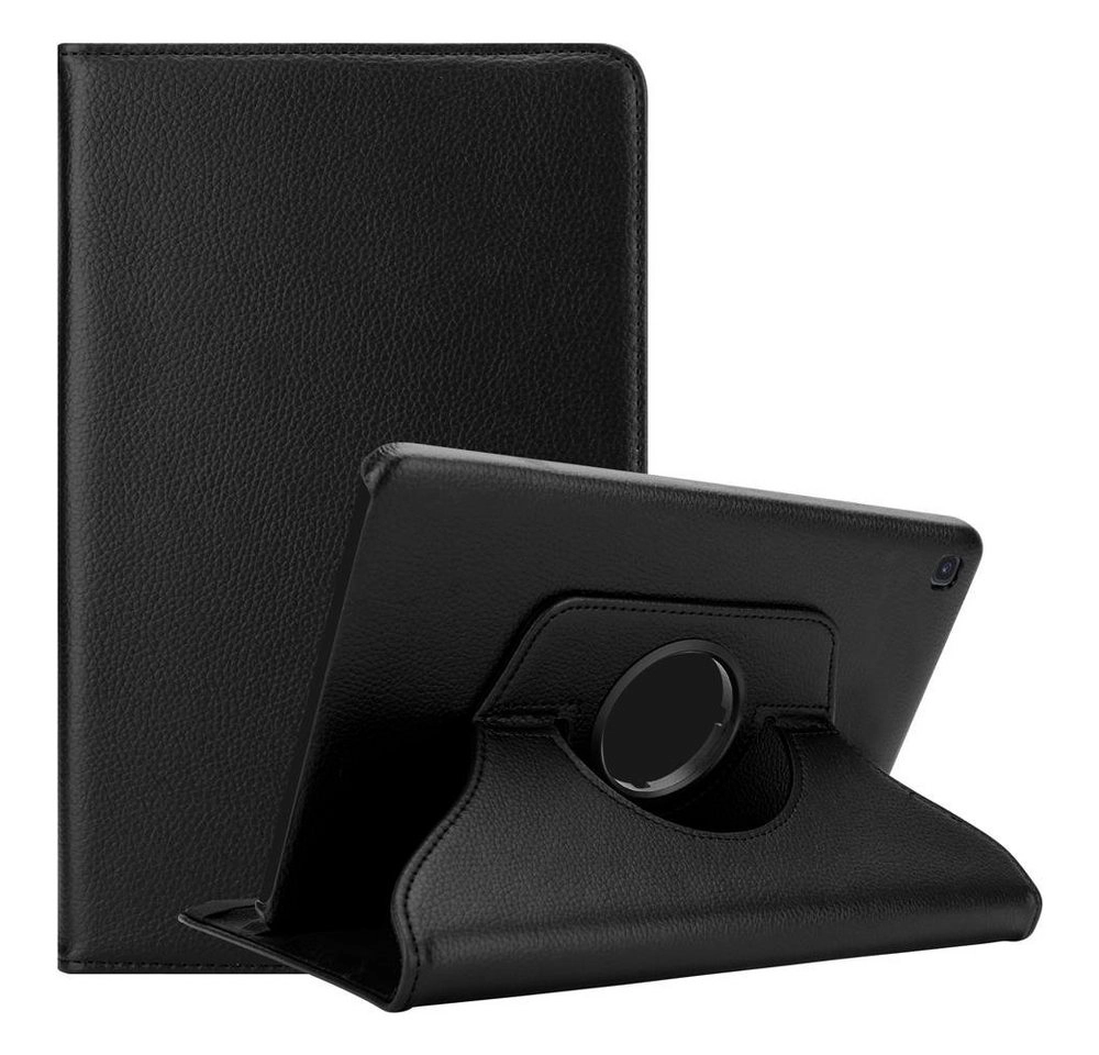 Cadorabo Tablet Hülle für Samsung Galaxy Tab S5e (10,5" Zoll) SM-T725N in HOLUNDER SCHWARZ Book Style Schutzhülle OHNE Auto Wake Up mit Standfunktion und Gummiband Verschluss