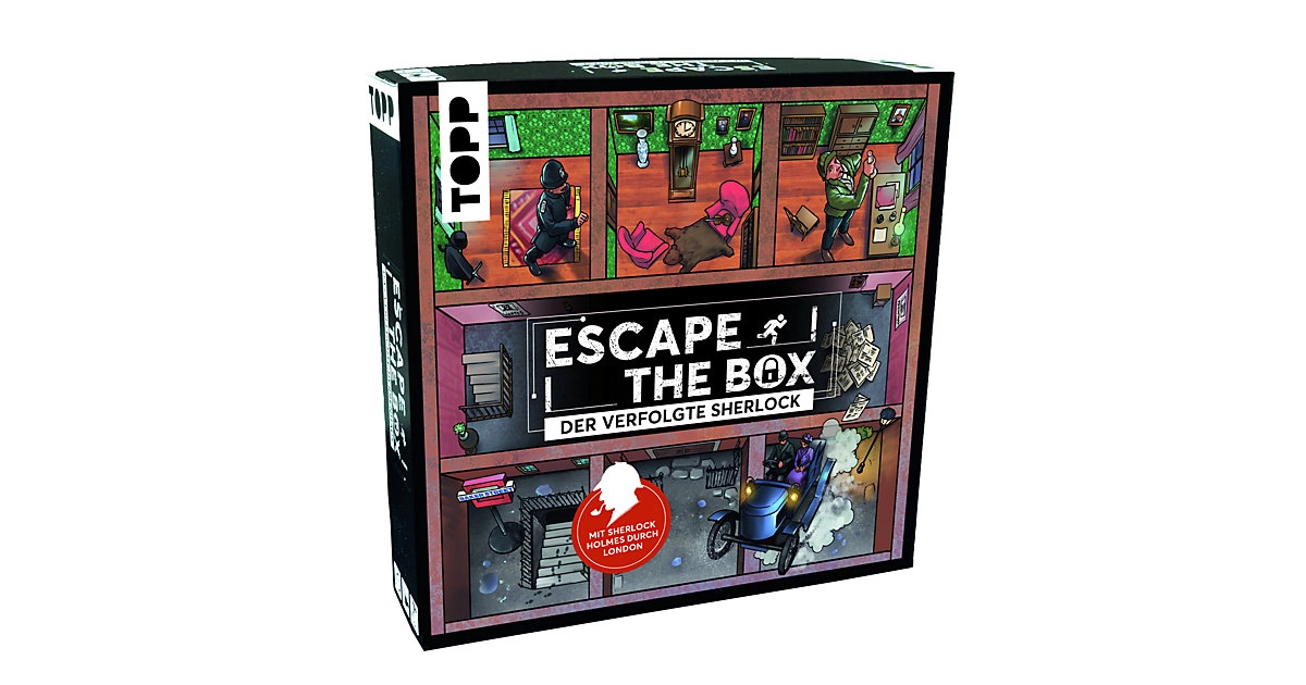 Escape the Box Der verfolgte Sherlock Holmes Exit Game für 2-4 Spieler