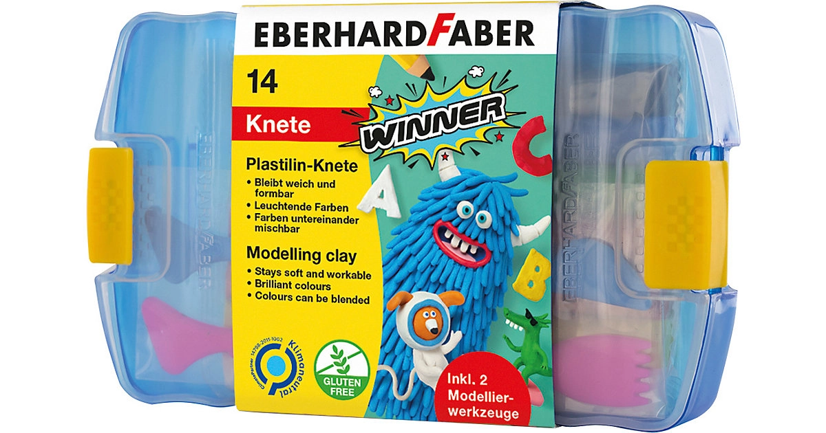Eberhard Faber Plastilin-Knete, 10 Farben