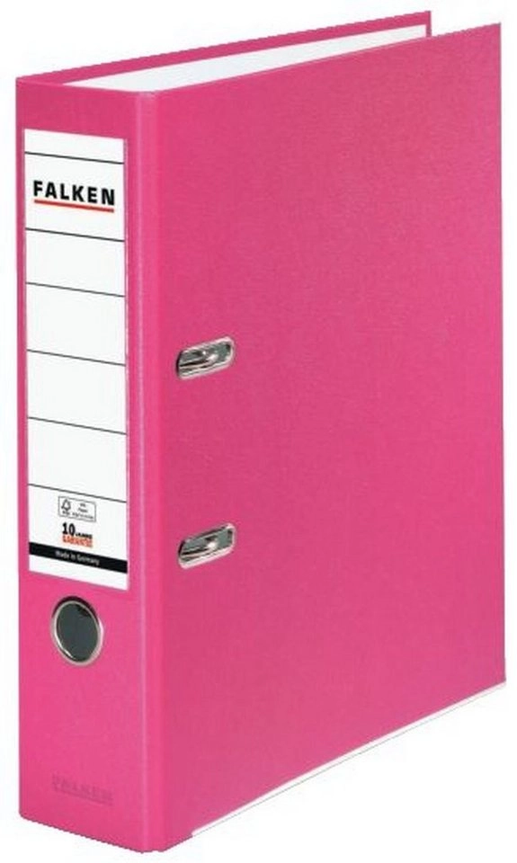 Veganer Falken Ordner A4 80mm breit pink