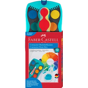 Faber-Castell Farbkasten Connector 12 Farben türkis