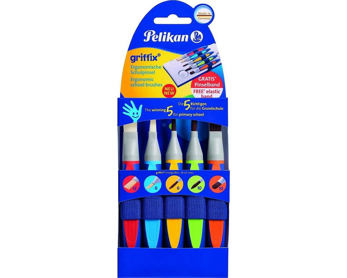 PELIKAN Griffix Schulpinsel 5er Pack