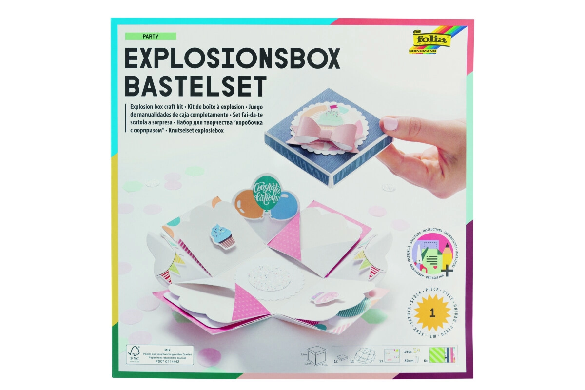 Folia Bastelset Explosionsbox Party