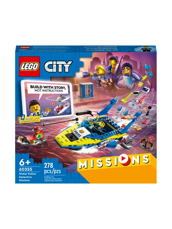 LEGO® 60355 City Detektivmissionen der Wasserpolizei mit Boot und 4 Minifiguren