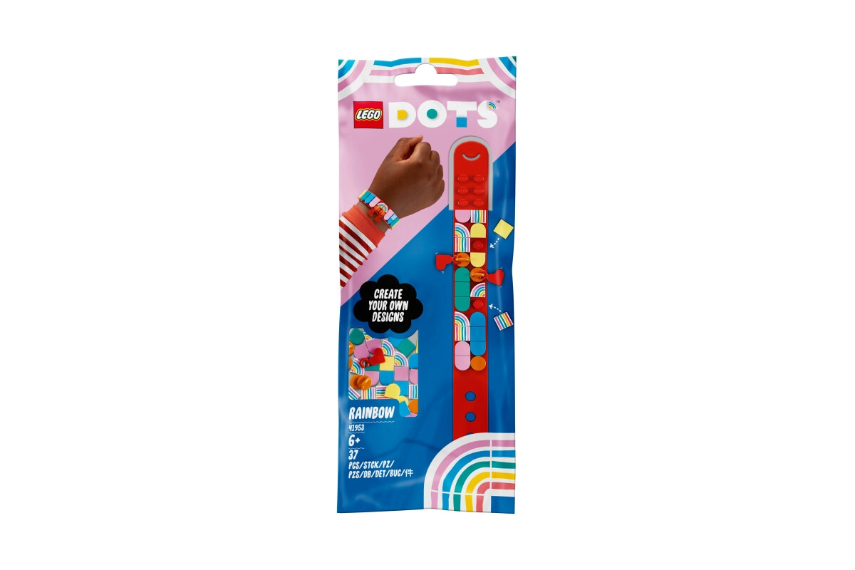 LEGO® Regenbogen Armband mit Anhängern