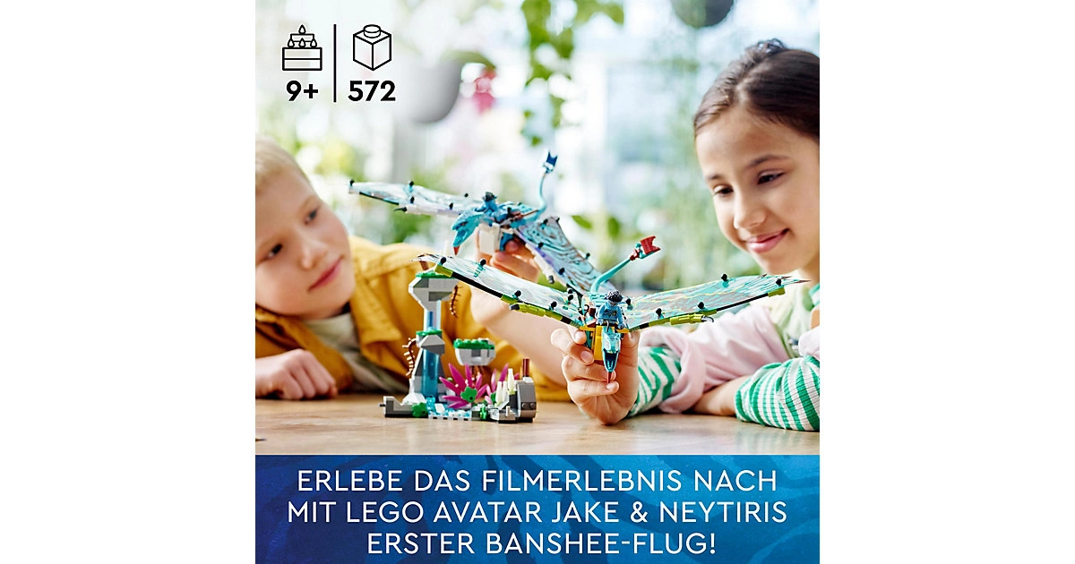 LEGO® Avatar: Jakes und Neytiris erster Flug auf einem Banshee (75572); Bau- und Spielset (572 Teile)