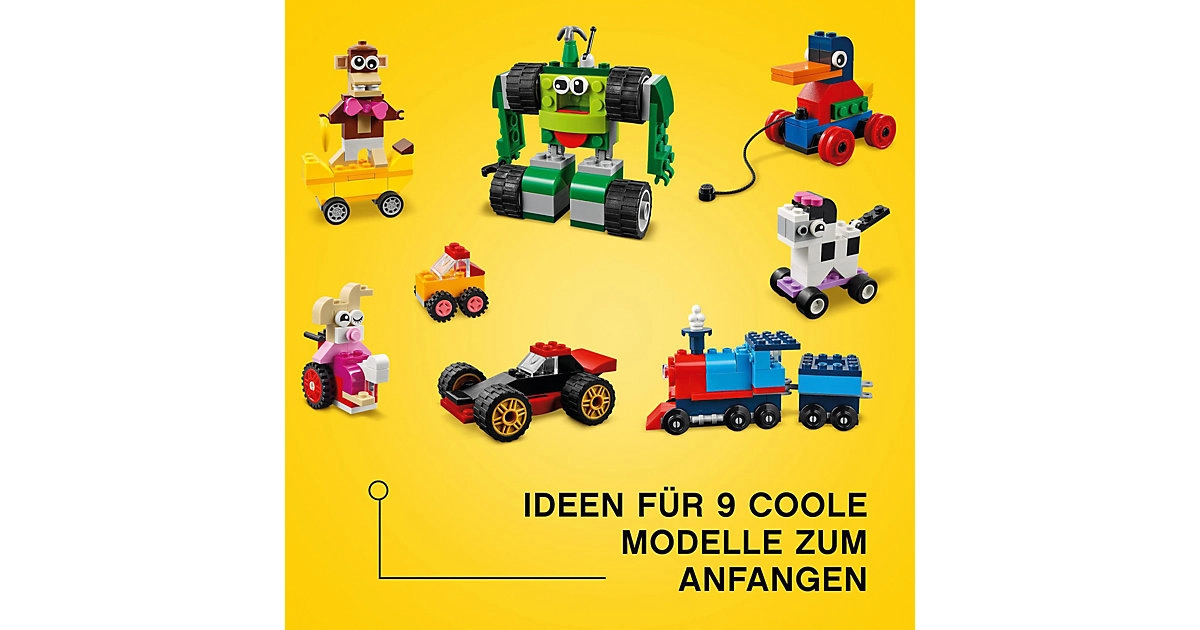 LEGO® Classic 11014 Steinebox mit Rädern