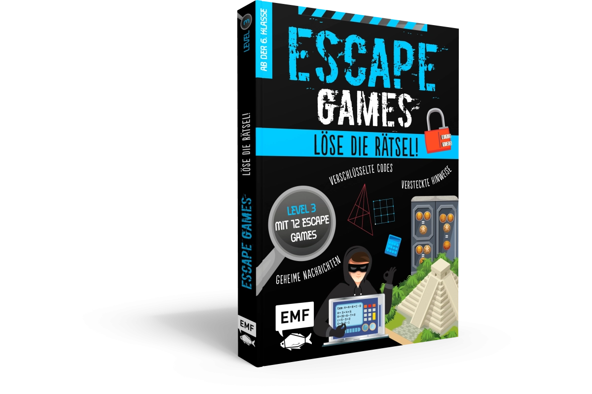 Escape Games Level 3 (blau) Löse die Rätsel 12 Escape Games ab der 6. Klasse