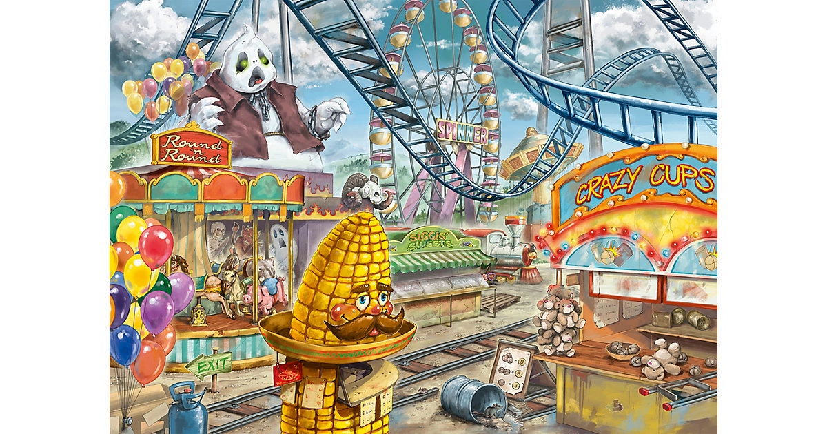 Ravensburger 12926 Exit Kids Puzzle Im Freizeitpark - 368 Teile, ab 9 Jahren