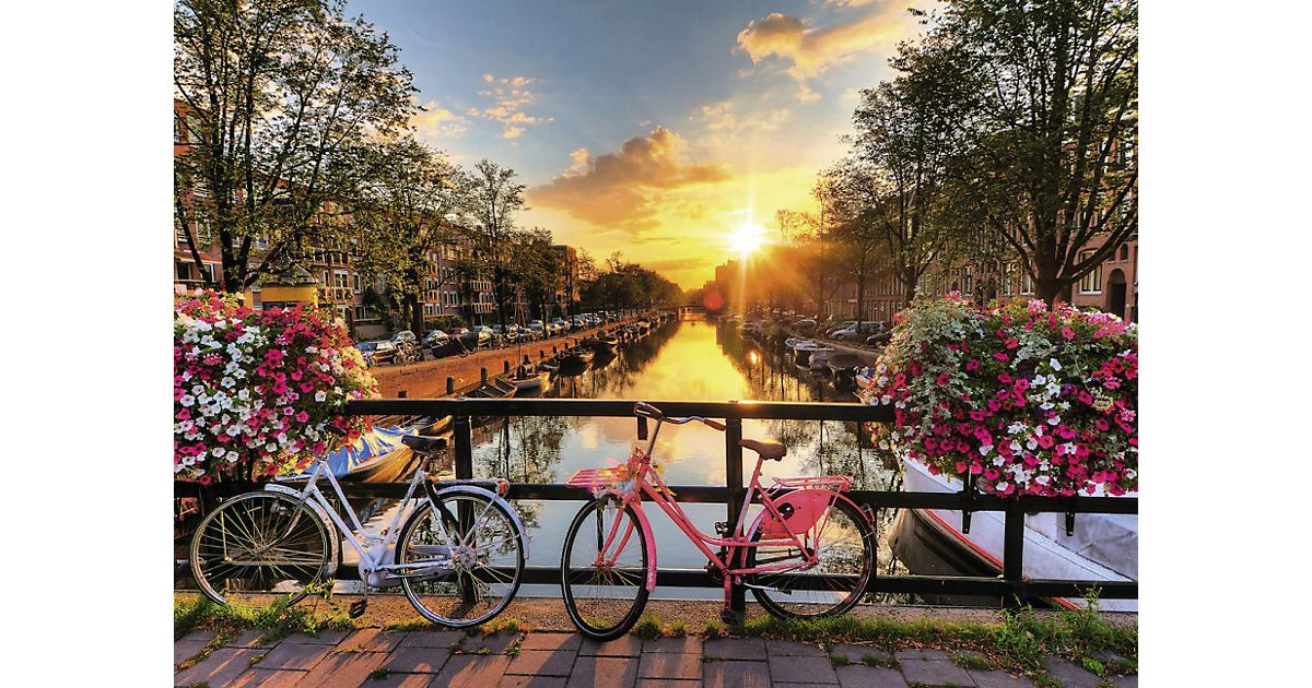 Ravensburger 1000 Teile Puzzle: Fahrräder in Amsterdam