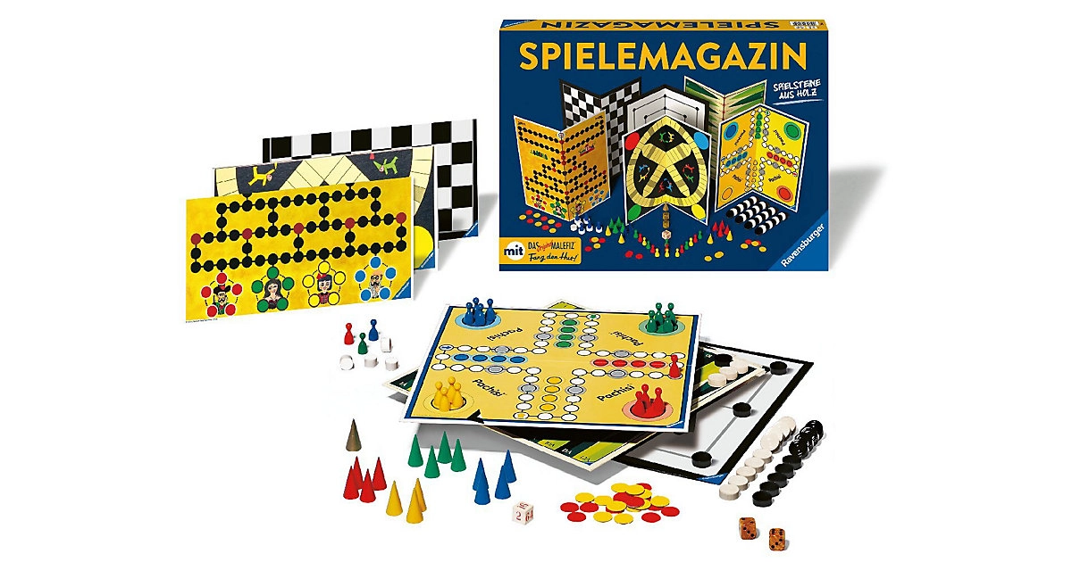 Ravensburger Gesellschaftsspiele Spielesammlung SpieleMagazin für 2-4 Spieler ab 6 Jahren