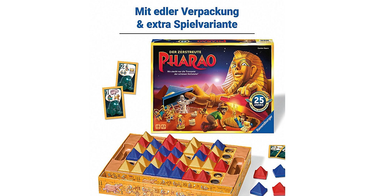Ravensburger Gesellschaftsspiele Der zerstreute Pharao für 1-5 Spieler ab 7 Jahren
