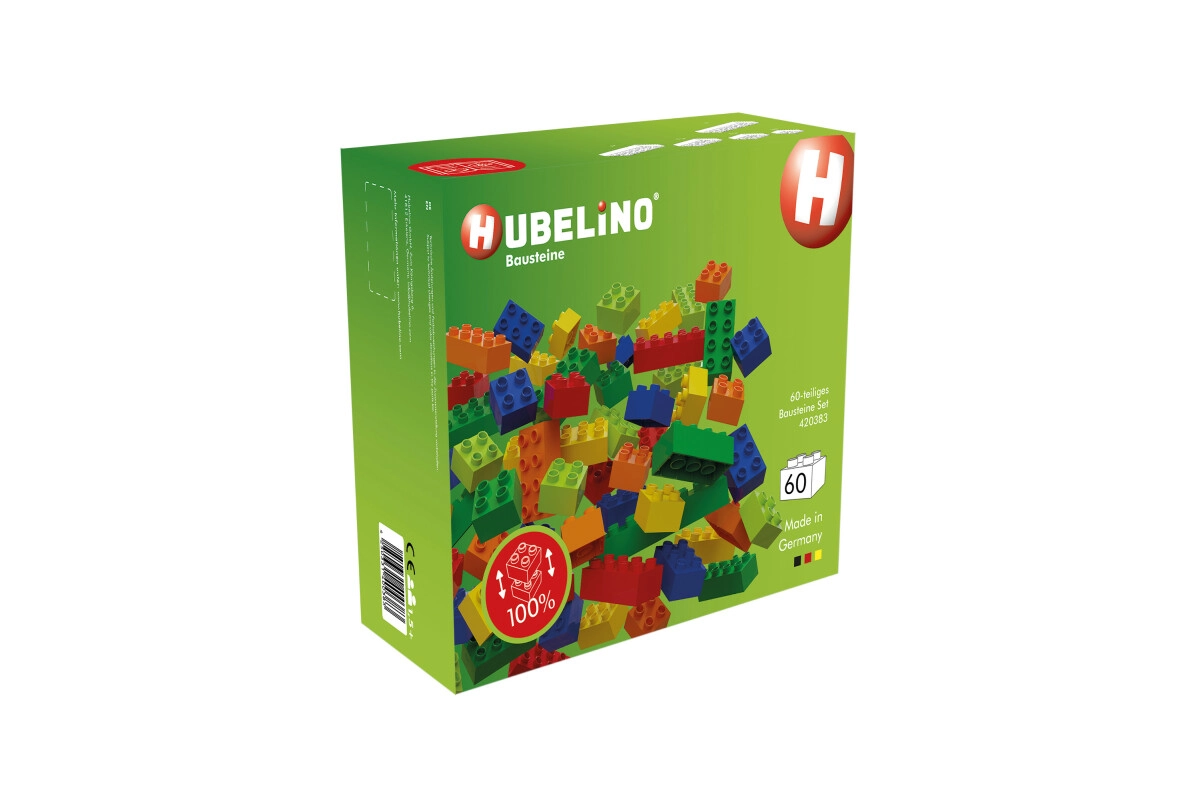 Hubelino 400383 bunte Bausteine Box (60-teilig)