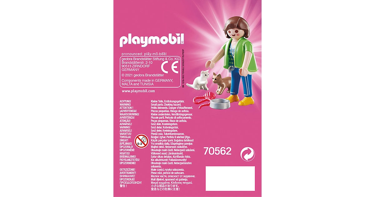 PLAYMOBIL® 70562 Frau mit Katzenbabys