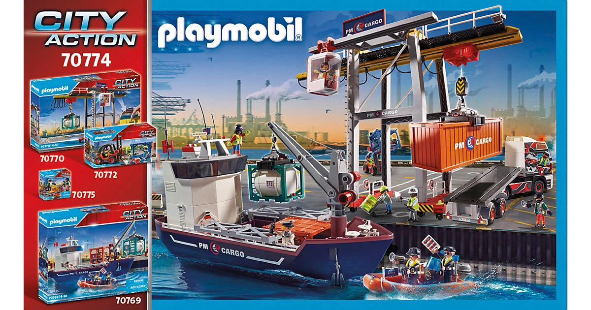 PLAYMOBIL® 70774 Containerfertigung