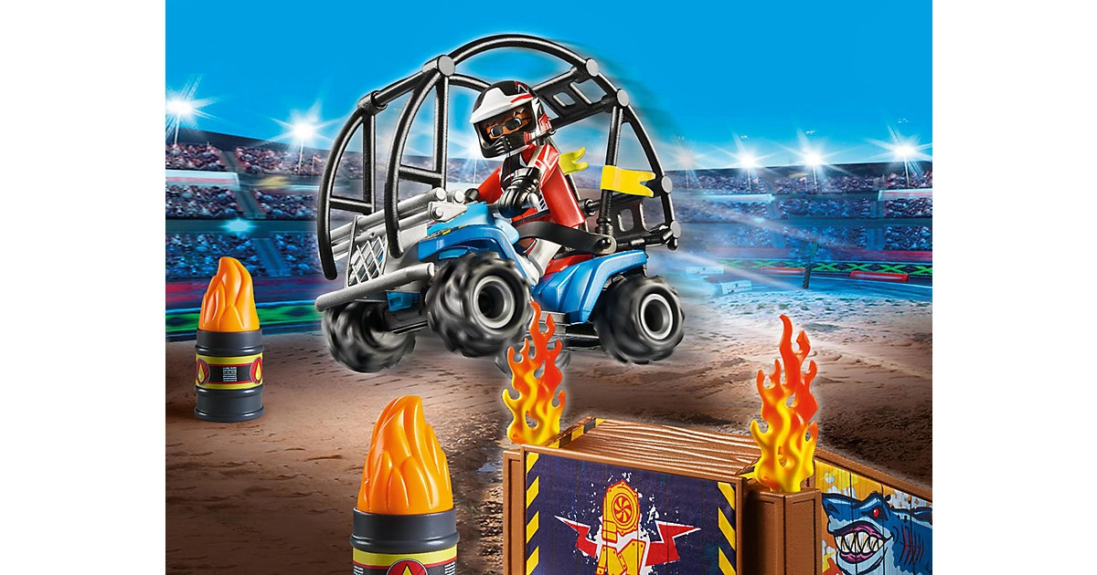 PLAYMOBIL® 70820 Starter Pack Stuntshow Quad mit Feuerrampe