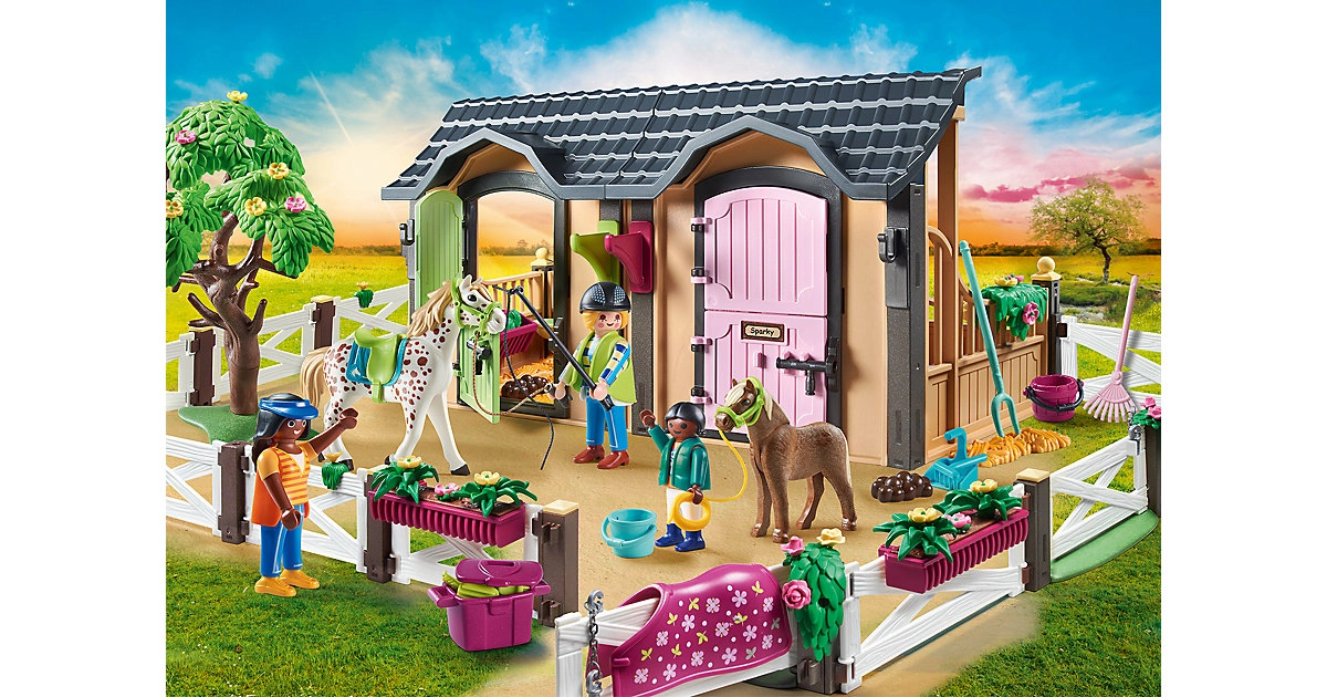 PLAYMOBIL® 70995 Reitunterricht mit Pferdeboxen