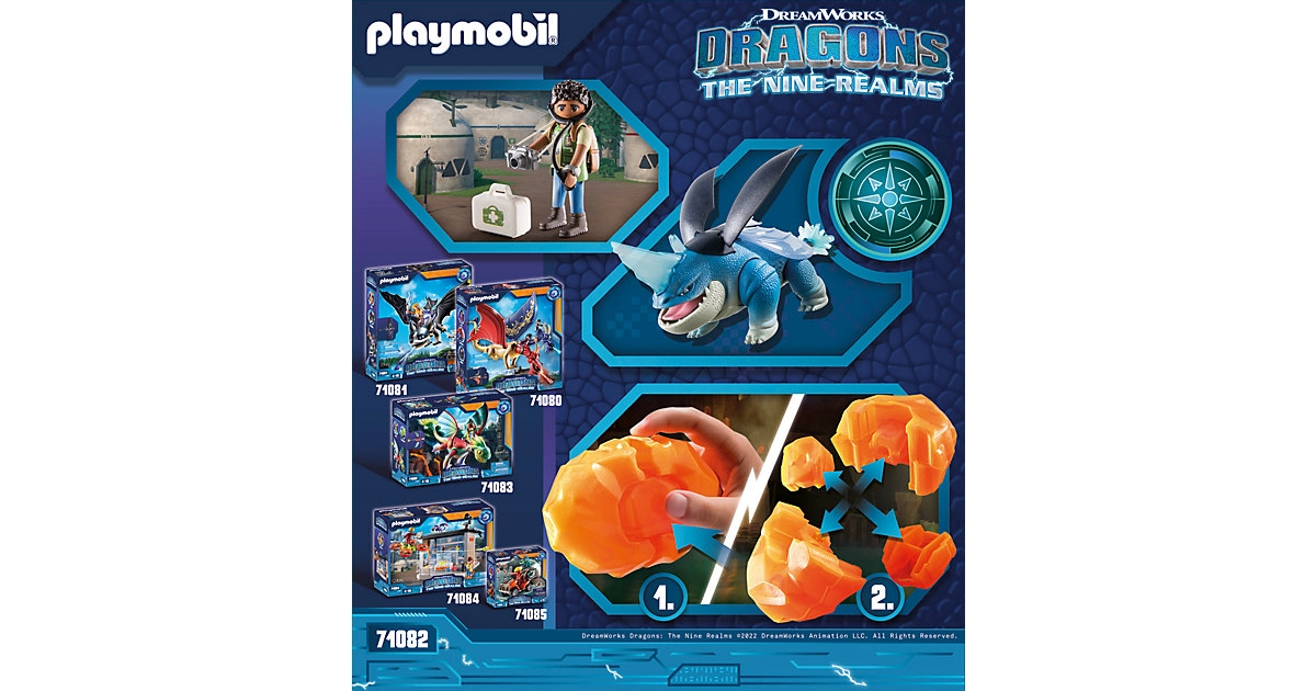 PLAYMOBIL® 71082 Dragons: The Nine Realms Plowhorn & D'Angelo