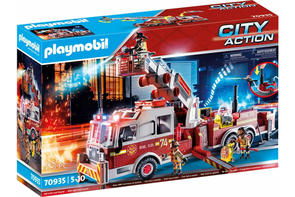 PLAYMOBIL® Feuerwehr-Fahrzeug: US Tower Ladder