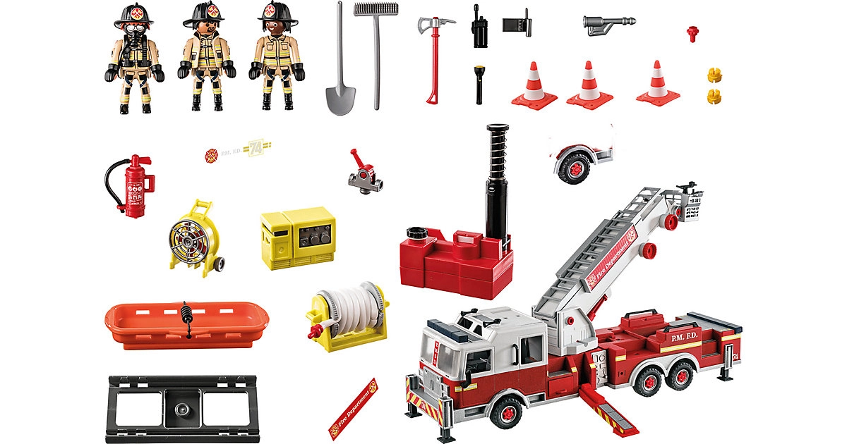 PLAYMOBIL® Feuerwehr-Fahrzeug: US Tower Ladder